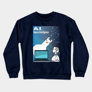 Alpaca Intelligence - Cute Alpaca Crewneck Sweatshirt